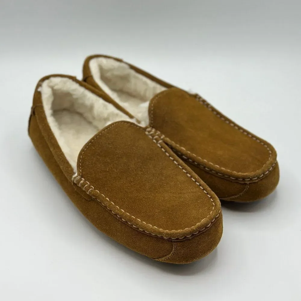 Koolaburra by UGG Tipton Men's Suede Slipper Chestnut Brown Size 9 NWOB